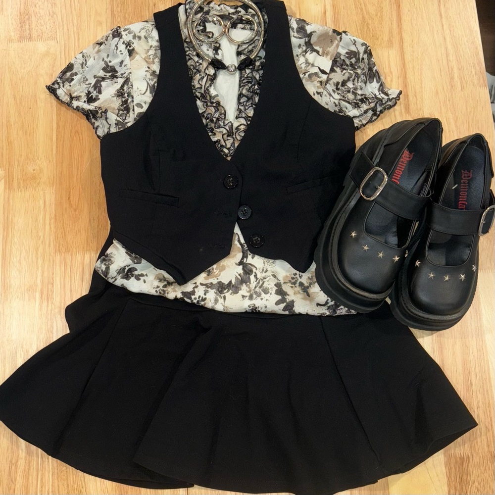 Ruffle V-Neck Blouse from Maurices